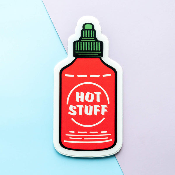 Hot Stuff Hot Sauce Vinyl Stickers