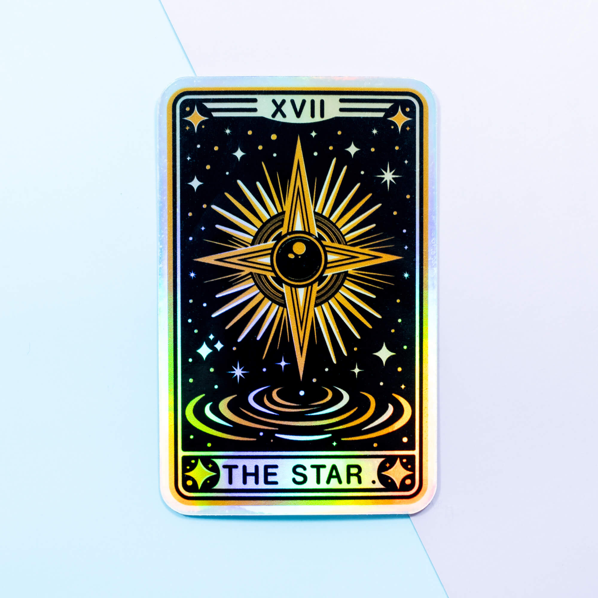 The Star Tarot Card Holographic Vinyl Stickers Moonmoli The Star Tarot Card Holographic Vinyl Stickers Moonmoli