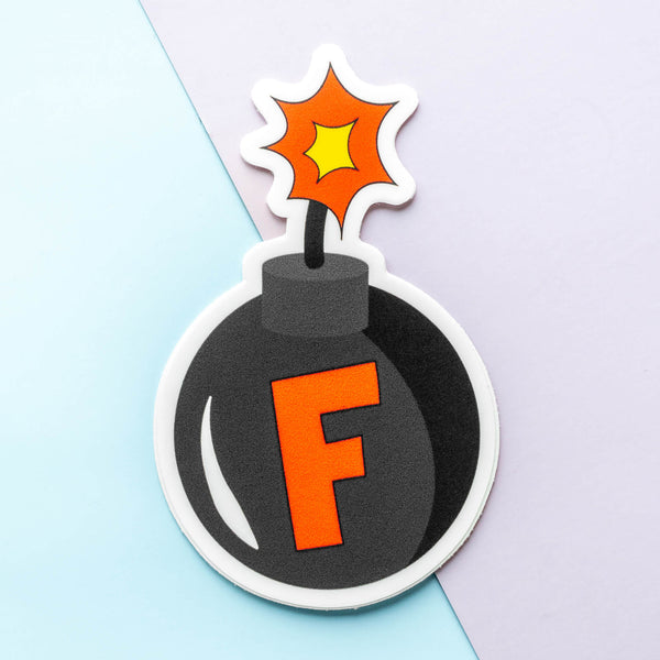 F Bomb Vinyl Stickers