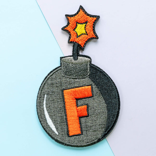 F Bomb Iron On Embroidered Patches