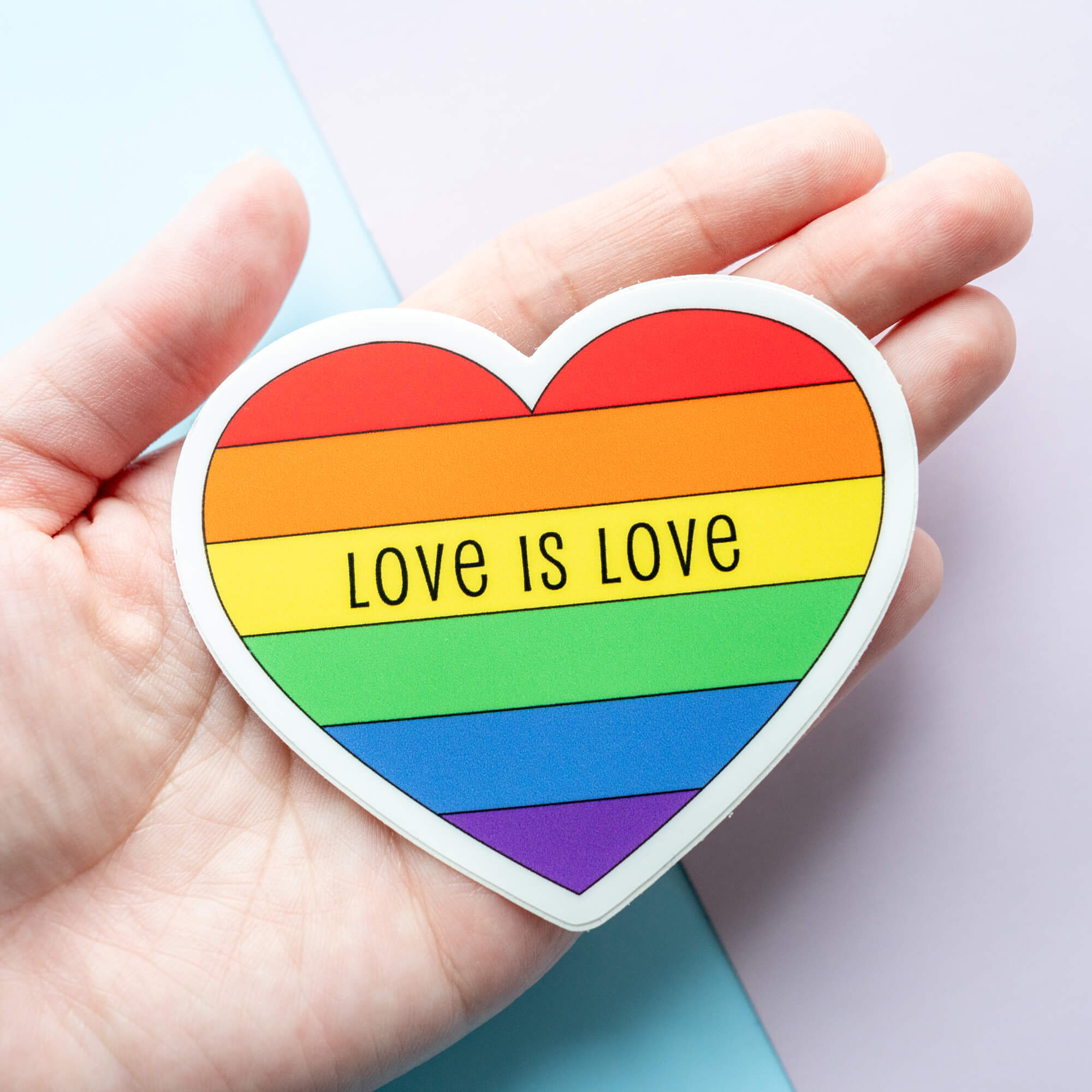 Love is Love LGBTQ Pride Vinyl Stickers – Moonmoli