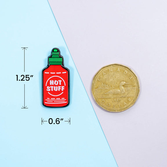 Hot Stuff Hot Sauce Enamel Pin – Moonmoli
