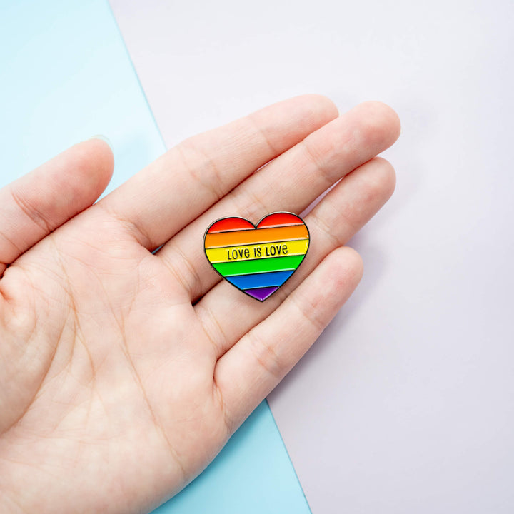 Love is Love Pride LGBTQ Enamel Pin – Moonmoli